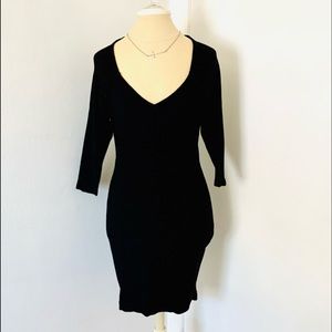 H&M’s Knit Black Dress Sz M Good Condition 🎈🎈